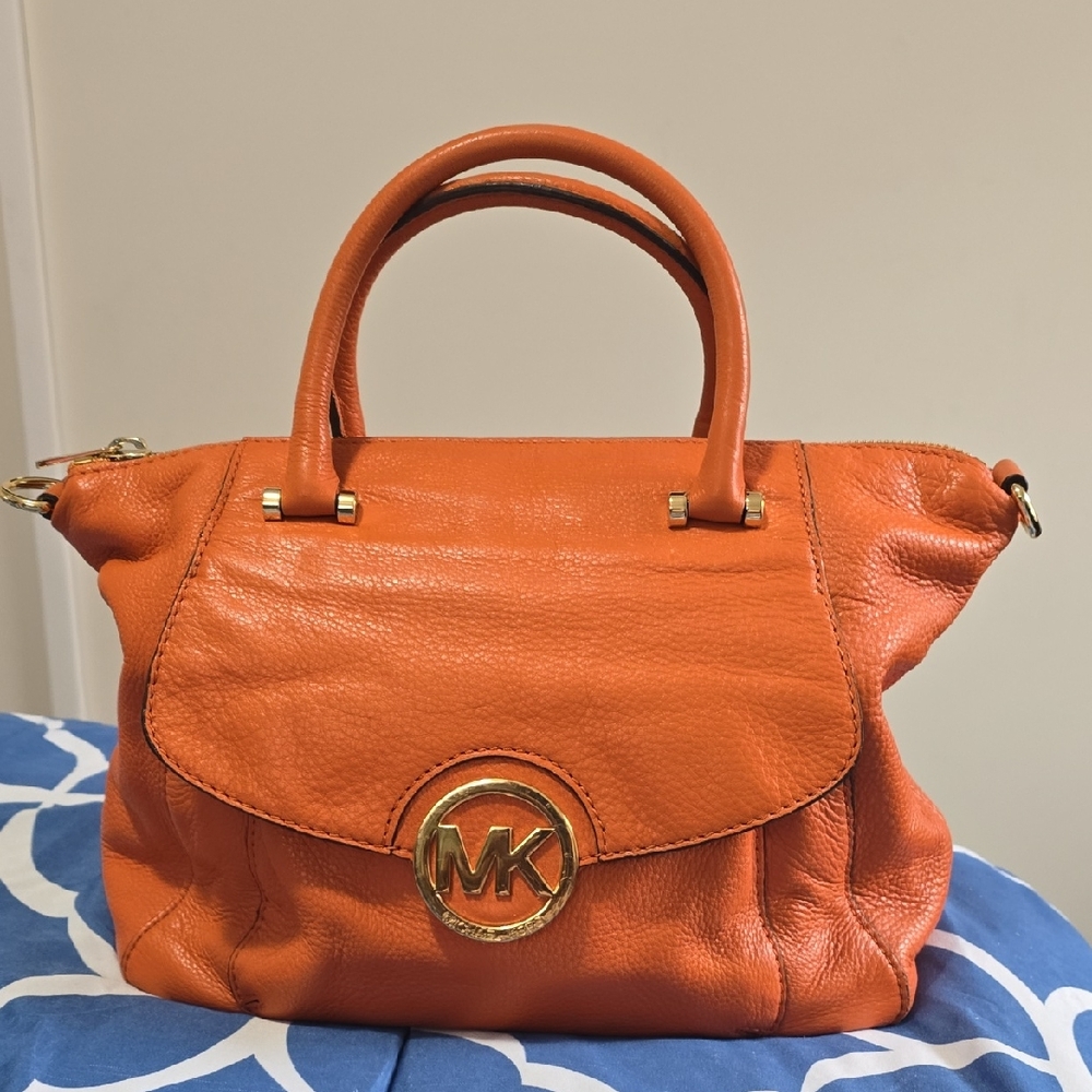 Michael Kors Vibrant Orange Satchel
